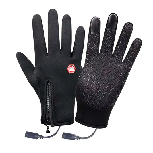 USB Heating Gloves Hand Warmers Gloves Rechargeable Gloves Touchscreen Heated Mittens Windproof Portable Heated Gloves